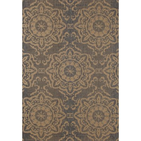 STANDALONE 3 x 4 ft. Plymouth Collection Refreshing Flat Woven Indoor & Outdoor Area Rug, Gray ST2439864